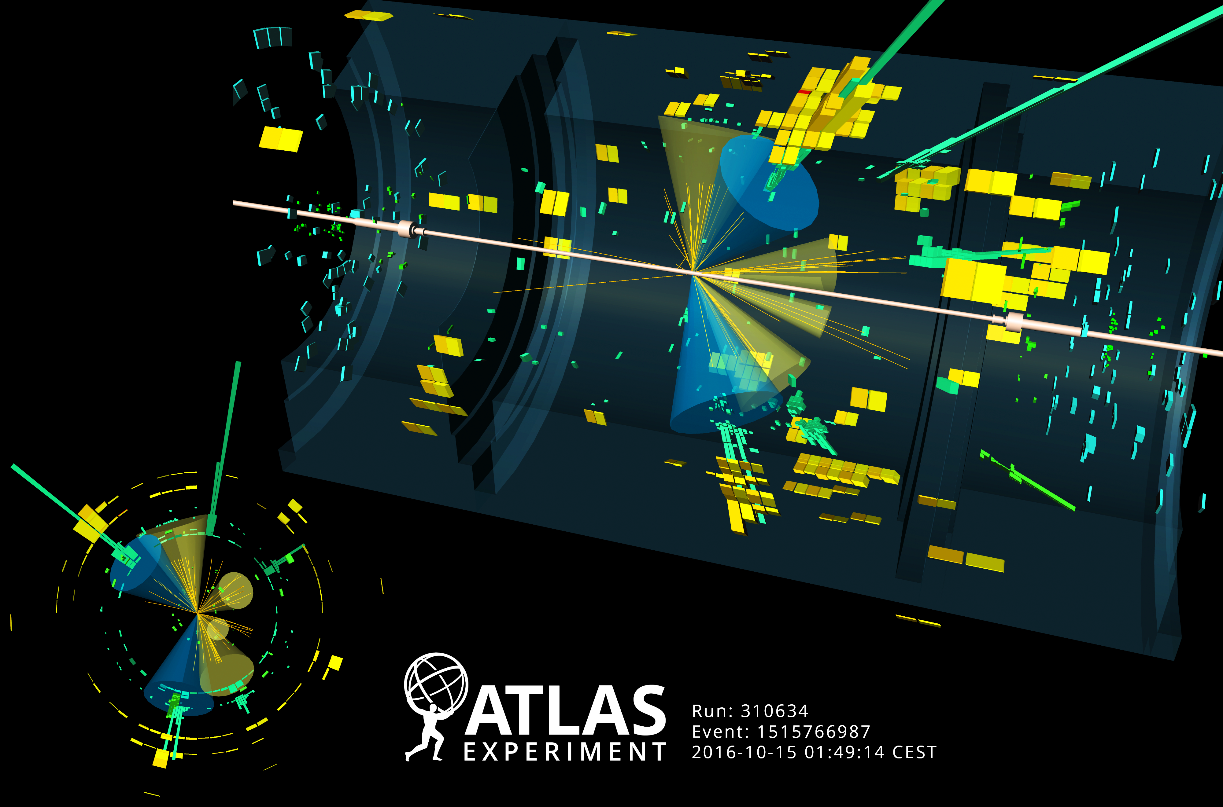 Atlas Measures Higgs Boson Coupling To Top Quark In Diphoton - 