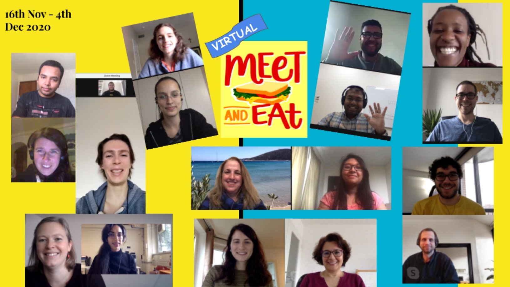 Virtual Meet and Eat participants