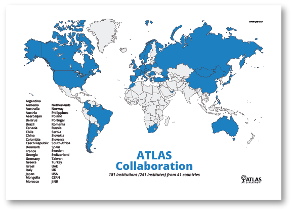 ATLAS Collaboration Map (March 2021)